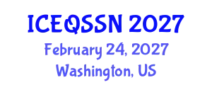 International Conference on Educational Quality and Students with Special Needs (ICEQSSN) February 24, 2027 - Washington, United States