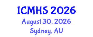 International Conference on Medicine and Health Sciences (ICMHS) August 30, 2026 - Sydney, Australia