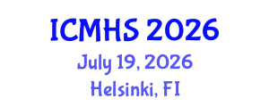 International Conference on Medicine and Health Sciences (ICMHS) July 19, 2026 - Helsinki, Finland