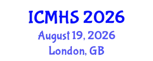 International Conference on Medicine and Health Sciences (ICMHS) August 19, 2026 - London, United Kingdom
