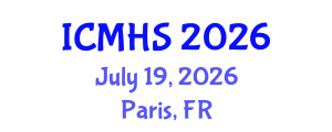International Conference on Medicine and Health Sciences (ICMHS) July 19, 2026 - Paris, France