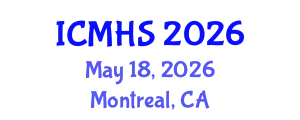 International Conference on Medicine and Health Sciences (ICMHS) May 18, 2026 - Montreal, Canada