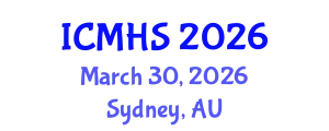 International Conference on Medicine and Health Sciences (ICMHS) March 30, 2026 - Sydney, Australia