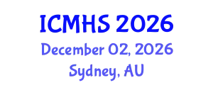 International Conference on Medicine and Health Sciences (ICMHS) December 02, 2026 - Sydney, Australia
