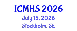 International Conference on Medicine and Health Sciences (ICMHS) July 15, 2026 - Stockholm, Sweden