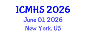 International Conference on Medicine and Health Sciences (ICMHS) June 01, 2026 - New York, United States