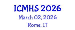 International Conference on Medicine and Health Sciences (ICMHS) March 02, 2026 - Rome, Italy