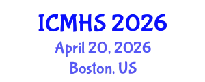 International Conference on Medicine and Health Sciences (ICMHS) April 20, 2026 - Boston, United States