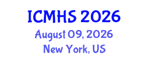 International Conference on Medicine and Health Sciences (ICMHS) August 09, 2026 - New York, United States