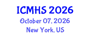 International Conference on Medicine and Health Sciences (ICMHS) October 07, 2026 - New York, United States