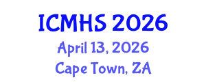 International Conference on Medicine and Health Sciences (ICMHS) April 13, 2026 - Cape Town, South Africa