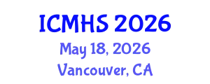 International Conference on Medicine and Health Sciences (ICMHS) May 18, 2026 - Vancouver, Canada