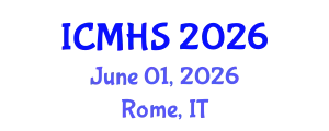 International Conference on Medicine and Health Sciences (ICMHS) June 01, 2026 - Rome, Italy