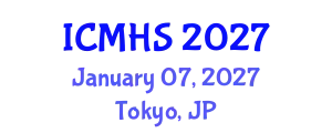 International Conference on Medicine and Health Sciences (ICMHS) January 07, 2027 - Tokyo, Japan
