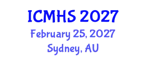 International Conference on Medicine and Health Sciences (ICMHS) February 25, 2027 - Sydney, Australia
