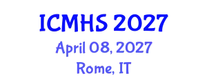 International Conference on Medicine and Health Sciences (ICMHS) April 08, 2027 - Rome, Italy