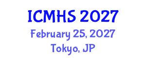 International Conference on Medicine and Health Sciences (ICMHS) February 25, 2027 - Tokyo, Japan