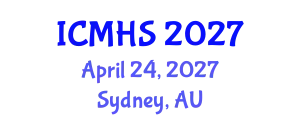 International Conference on Medicine and Health Sciences (ICMHS) April 24, 2027 - Sydney, Australia