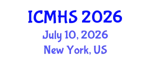 International Conference on Medicine and Health Sciences (ICMHS) July 10, 2026 - New York, United States