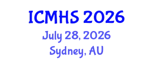 International Conference on Medicine and Health Sciences (ICMHS) July 28, 2026 - Sydney, Australia