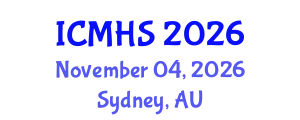 International Conference on Medicine and Health Sciences (ICMHS) November 04, 2026 - Sydney, Australia