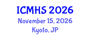 International Conference on Medicine and Health Sciences (ICMHS) November 15, 2026 - Kyoto, Japan