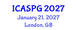International Conference on Applied Seismology and Petroleum Geology (ICASPG) January 21, 2027 - London, United Kingdom