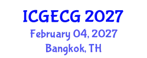 International Conference on Geotechnical Engineering and Computational Geophysics (ICGECG) February 04, 2027 - Bangkok, Thailand