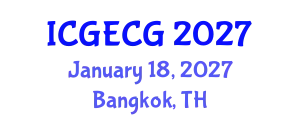 International Conference on Geotechnical Engineering and Computational Geophysics (ICGECG) January 18, 2027 - Bangkok, Thailand