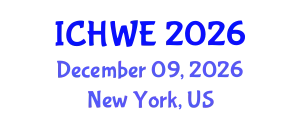 International Conference on Hydraulics in Water Engineering (ICHWE) December 09, 2026 - New York, United States
