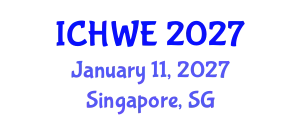 International Conference on Hydraulics in Water Engineering (ICHWE) January 11, 2027 - Singapore, Singapore