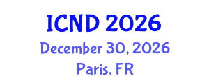 International Conference on Neurodevelopmental Disorders (ICND) December 30, 2026 - Paris, France