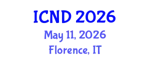 International Conference on Neurodevelopmental Disorders (ICND) May 11, 2026 - Florence, Italy