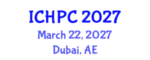 International Conference on Hospice and Palliative Care (ICHPC) March 22, 2027 - Dubai, United Arab Emirates
