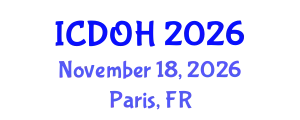 International Conference on Dentistry and Oral Health (ICDOH) November 18, 2026 - Paris, France