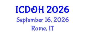 International Conference on Dentistry and Oral Health (ICDOH) September 16, 2026 - Rome, Italy
