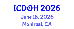 International Conference on Dentistry and Oral Health (ICDOH) June 15, 2026 - Montreal, Canada