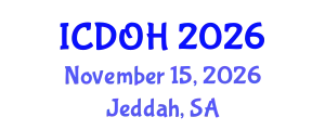 International Conference on Dentistry and Oral Health (ICDOH) November 15, 2026 - Jeddah, Saudi Arabia
