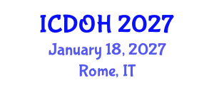 International Conference on Dentistry and Oral Health (ICDOH) January 18, 2027 - Rome, Italy