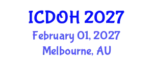 International Conference on Dentistry and Oral Health (ICDOH) February 01, 2027 - Melbourne, Australia