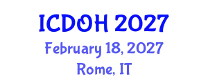 International Conference on Dentistry and Oral Health (ICDOH) February 18, 2027 - Rome, Italy