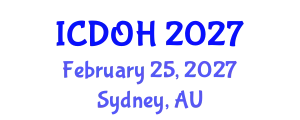 International Conference on Dentistry and Oral Health (ICDOH) February 25, 2027 - Sydney, Australia