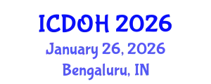 International Conference on Dentistry and Oral Health (ICDOH) January 26, 2026 - Bengaluru, India