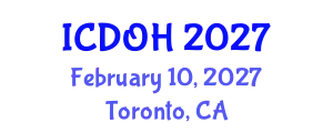 International Conference on Dentistry and Oral Health (ICDOH) February 10, 2027 - Toronto, Canada