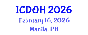 International Conference on Dentistry and Oral Health (ICDOH) February 16, 2026 - Manila, Philippines