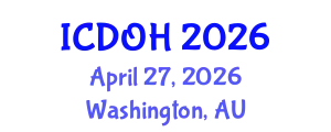 International Conference on Dentistry and Oral Health (ICDOH) April 27, 2026 - Washington, Australia