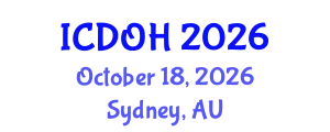 International Conference on Dentistry and Oral Health (ICDOH) October 18, 2026 - Sydney, Australia