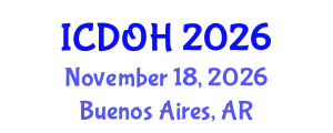 International Conference on Dentistry and Oral Health (ICDOH) November 18, 2026 - Buenos Aires, Argentina