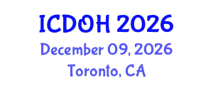 International Conference on Dentistry and Oral Health (ICDOH) December 09, 2026 - Toronto, Canada