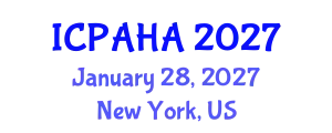 International Conference on Philosophy, Archaeology, History and Anthropology (ICPAHA) January 28, 2027 - New York, United States
